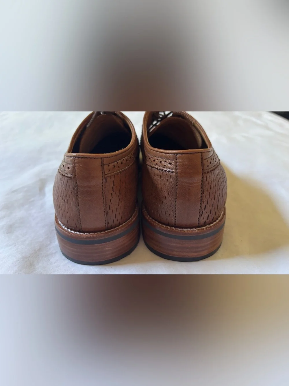 Flag Ltd F-XLite InnoGel Men’s 8M Brown Leather Wingtip Oxford Dress Shoes